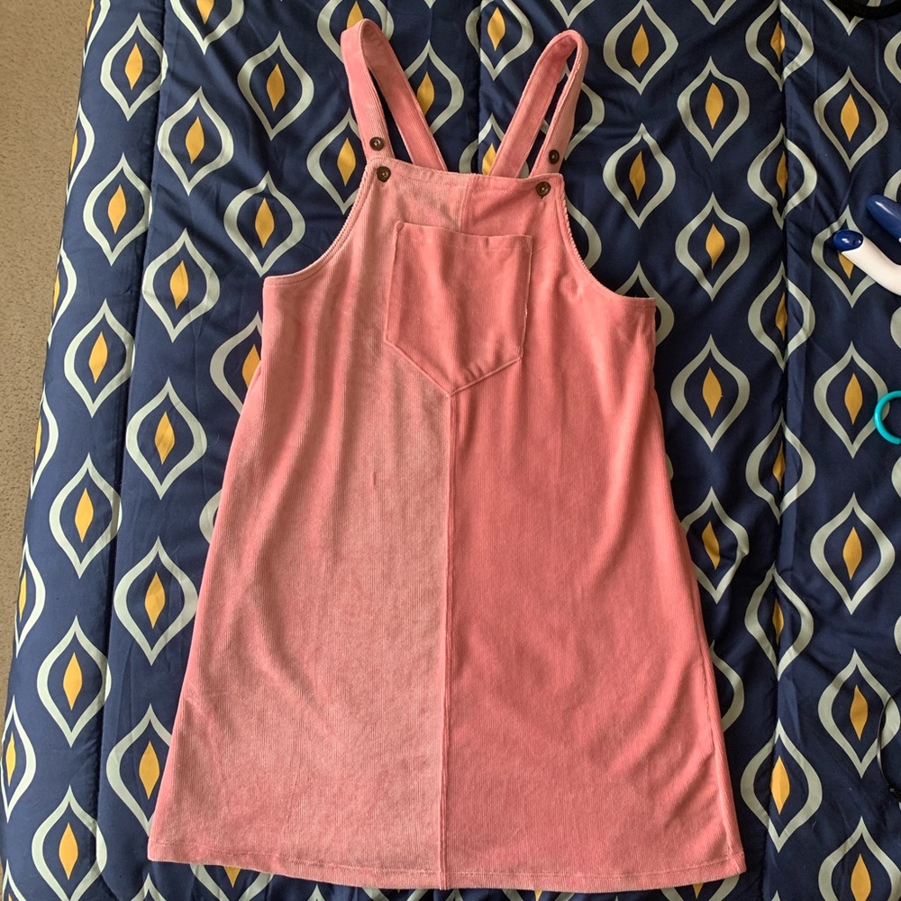 Velvety Dress Overalls